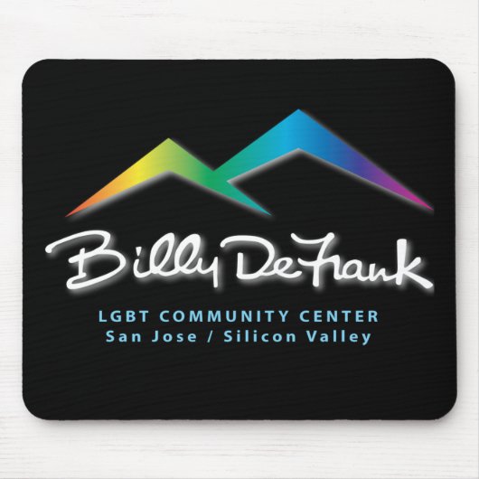 Black Mousepad Muismat (Voorkant)