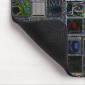 Black Mouspad met kleurrijke ingang Muismat (Hoek)