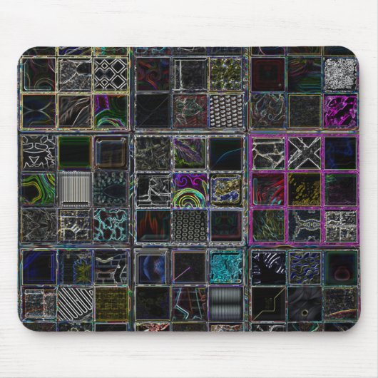 Black Mouspad met kleurrijke ingang Muismat (Voorkant)