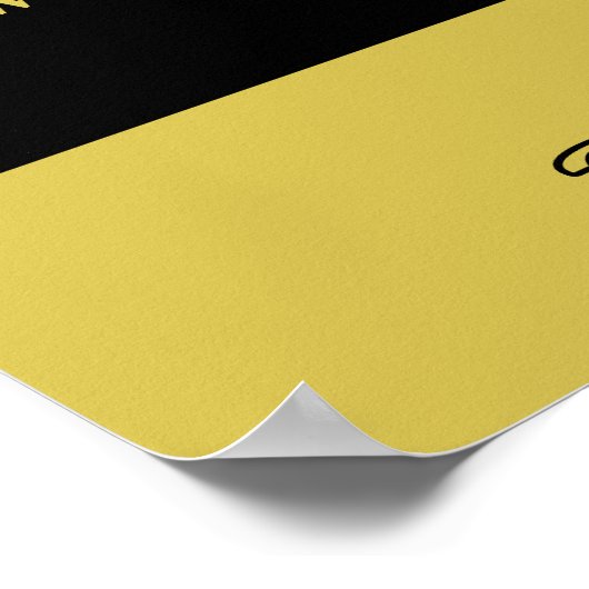 Black Moustache, heren kappers Prijslijst Poster (Hoek)