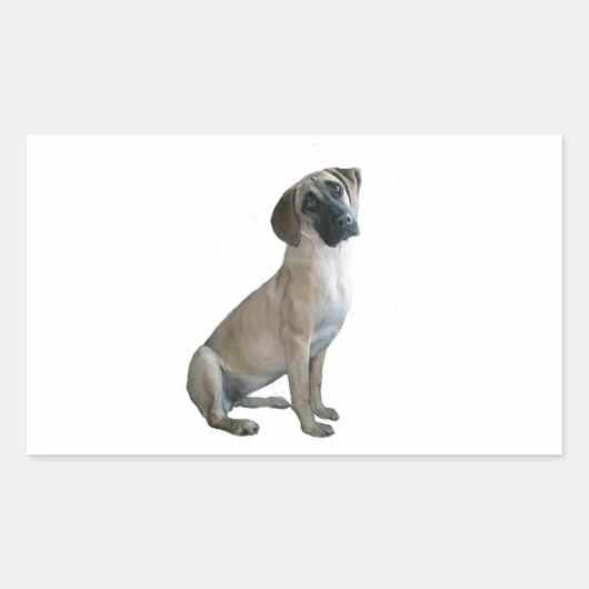 Black Mouth Cur #1 Rechthoekige Sticker (Voorkant)