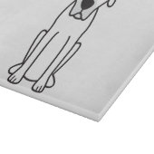 Black Mouth Cur Dog Cartoon Snijplank (Hoek)