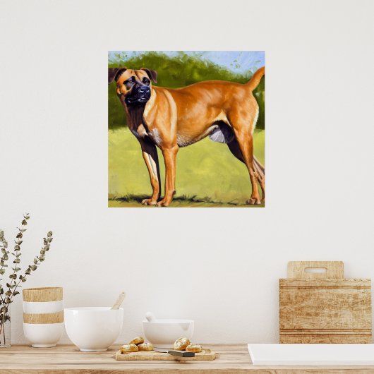Black Mouth Cur Dog Poster (Keuken)