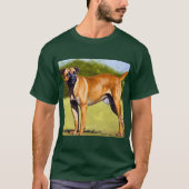 Black Mouth Cur Dog T-shirt (Voorkant)