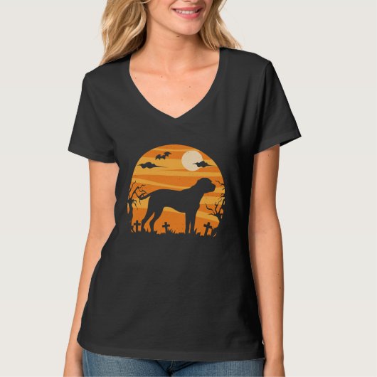 Black Mouth Cur Halloween  Costume   Mom Dad T-shirt (Voorkant)