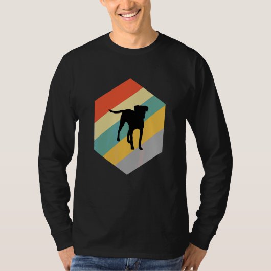 Black Mouth Cur-hond T-shirt (Voorkant)
