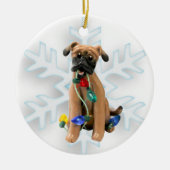 Black Mouth Cur kerstversiering Keramisch Ornament (Voorkant)