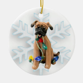 Black Mouth Cur kerstversiering Keramisch Ornament