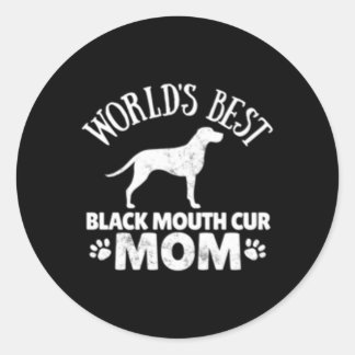 Black Mouth Cur Ronde Sticker