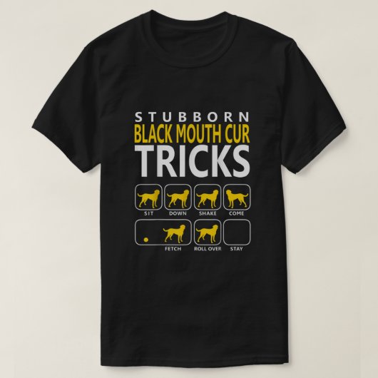 Black Mouth Cur Shirt Black Mouth Cur Dog (Design voorkant)