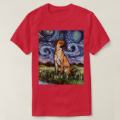 Black Mouth Cur Sterrennacht Dog Animal Art van Aj T-shirt (Design voorkant)