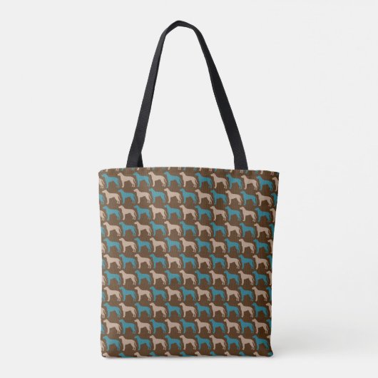 Black Mouth Cur Tote Bag (Achterkant)