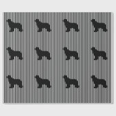 Black multi Newfoundland Dog Gift Wrap Cadeaupapier (Vlak)