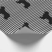 Black multi Newfoundland Dog Gift Wrap Cadeaupapier (Hoek)