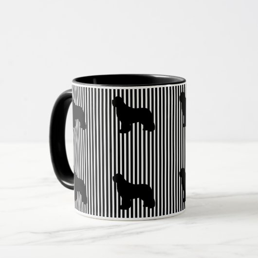 Black Multi Newfoundland dog mok (Voorkant links)