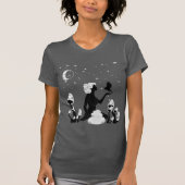 Black Mushroom Goddess Hemels T-shirt (Voorkant)