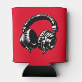 Black Music Hoofdtelefoon DJ Blikjeskoeler (Achterkant)