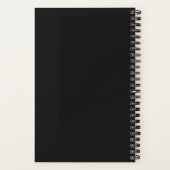 Black Music Keyboard Journal Spiral Notitieboek (Achterkant)