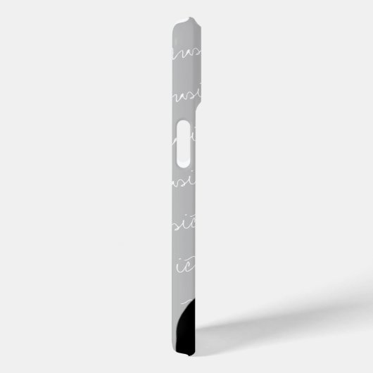 Black Music Note met aangepaste naam Case-Mate iPhone Case (Achterkant / Rechts)