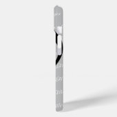 Black Music Note met aangepaste naam Case-Mate iPhone Case (Achterkant / Links)