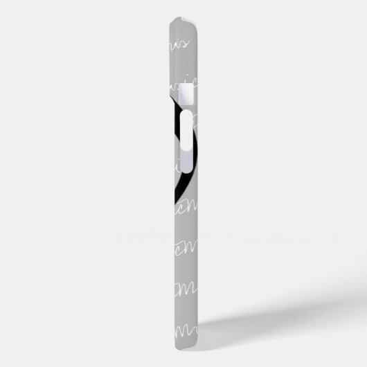 Black Music Note met aangepaste naam Case-Mate iPhone Case (Achterkant / Links)