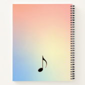 Black Music Note Notitieboek (Achterkant)