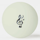 Black Music Notes Pingpongbal (Voorkant)