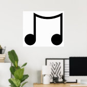 Black Music Poster (Thuiskantoor)