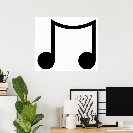 Black Music Poster (Thuiskantoor)