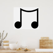 Black Music Poster (Keuken)