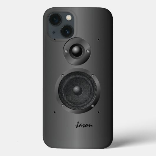 Black Music Sound-luidspreker Case-Mate iPhone Case (Achterkant)