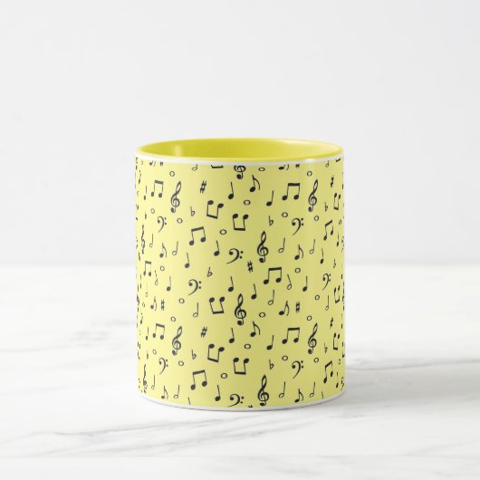 Black Musical Coffee Mok (Midden)