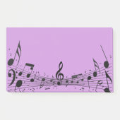 Black Musical Design Post-it Notes (Voorkant)