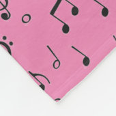 Black Musical Fleece Deken (Hoek)