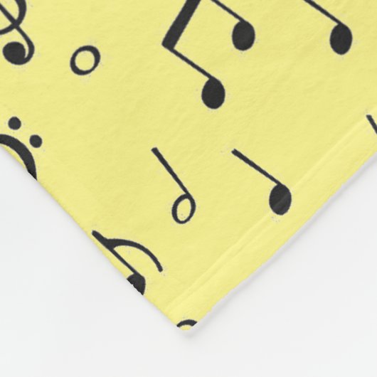 Black Musical Fleece Deken (Hoek)