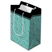 Black Musical Medium Cadeauzakje (Voorkant Gekanteld)