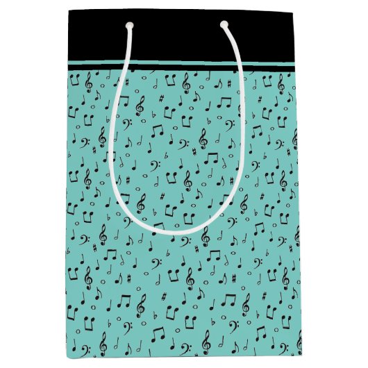 Black Musical Medium Cadeauzakje (Voorkant)