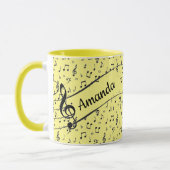 Black Musical personalized Coffee Mok (Links)