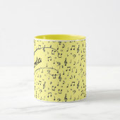 Black Musical personalized Coffee Mok (Midden)