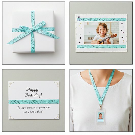 Black Musical Satijnen Lint