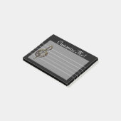 Black Musical Treble Clef Post-it® Notes (Schuin)