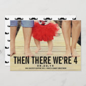 Black Mustache | Aankondiging van een foto-zwanger (Voorkant / Achterkant)