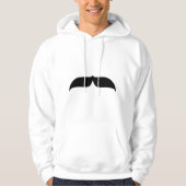 Black Mustache Hoodie (Voorkant)