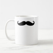 Black Mustache Humor voor Dads Koffiemok (Links)