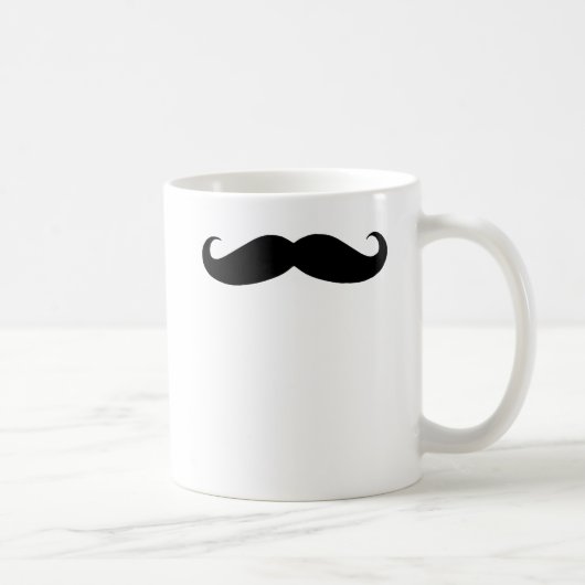 Black Mustache Humor voor Dads Koffiemok (Rechts)