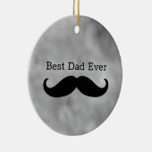 Black Mustache Keramisch Ornament (Rechts)