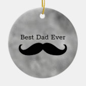 Black Mustache Keramisch Ornament (Voorkant)