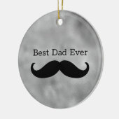 Black Mustache Keramisch Ornament (Links)