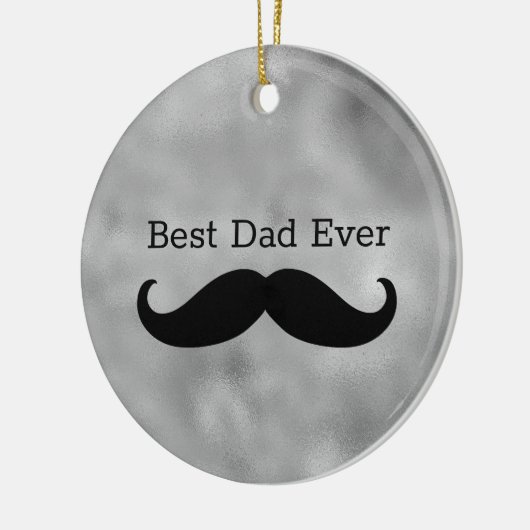 Black Mustache Keramisch Ornament (Links)