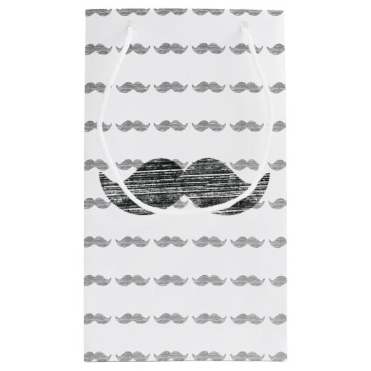 Black Mustache Klein Cadeauzakje (Achterkant)